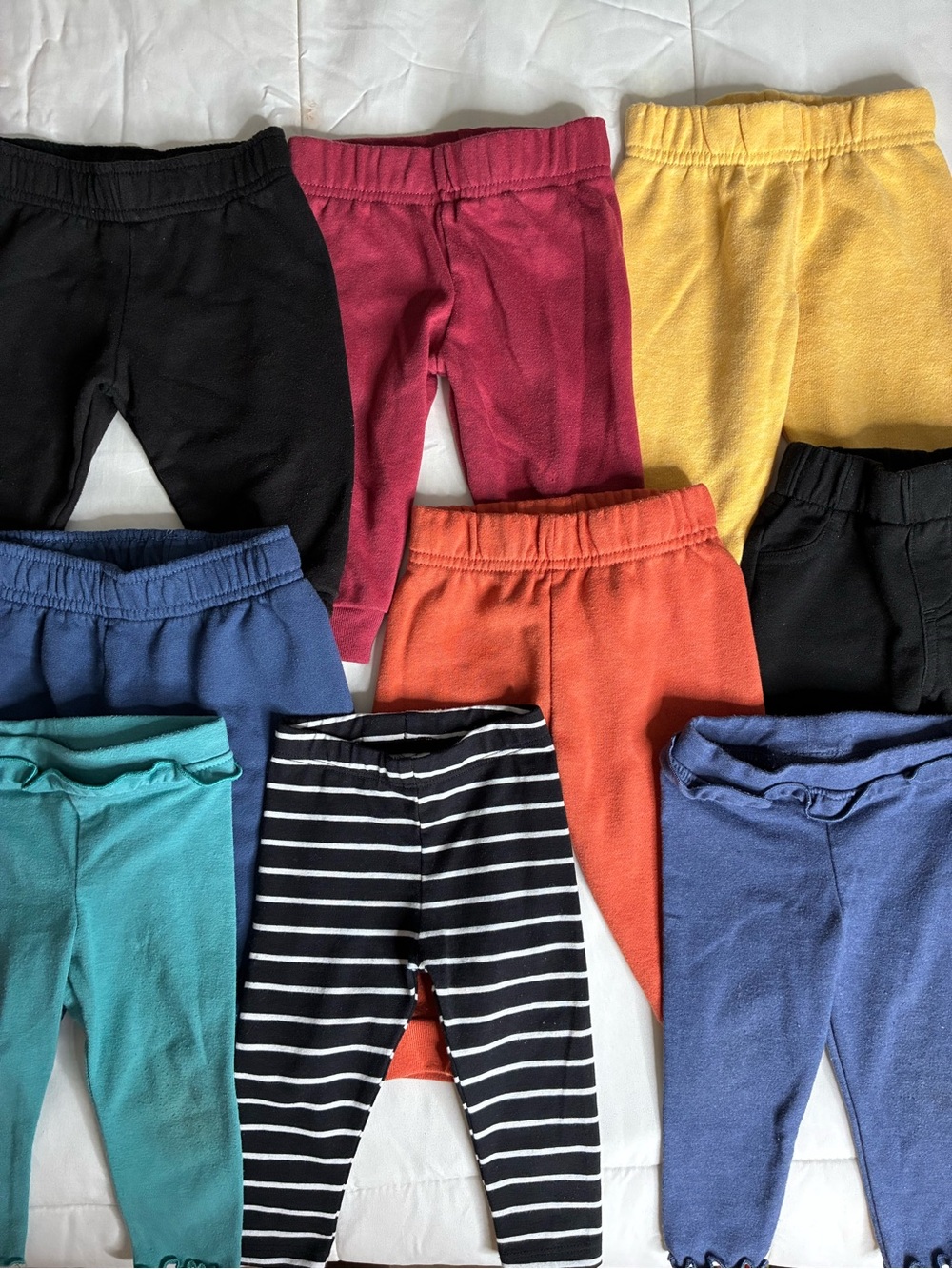 3-6M Garanimals Baby Girl Joggers & Leggings Bundle - 9 Pcs